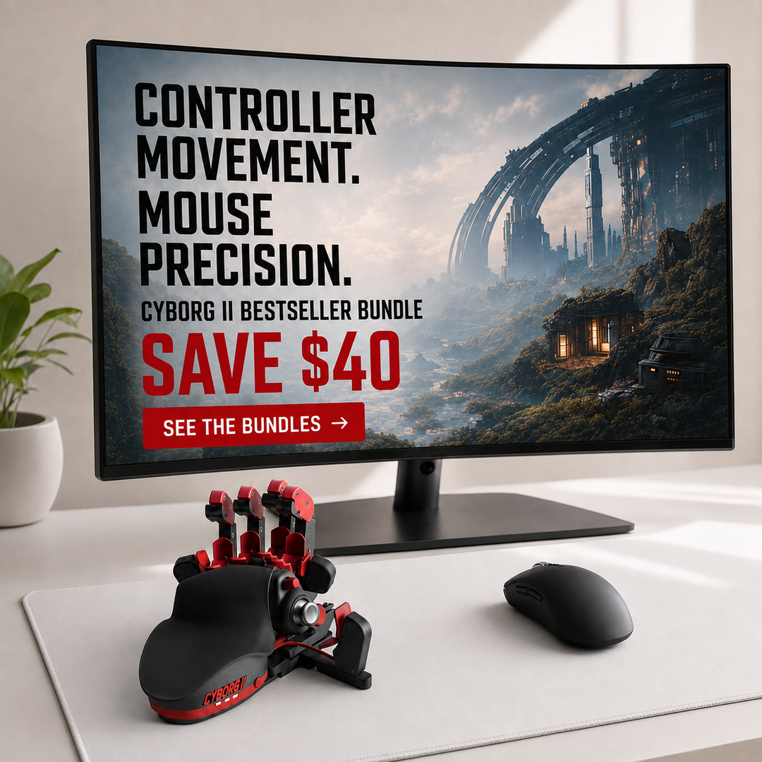 Ultimate Iceline Cyborg II Bundle For Left Handed - Azeron