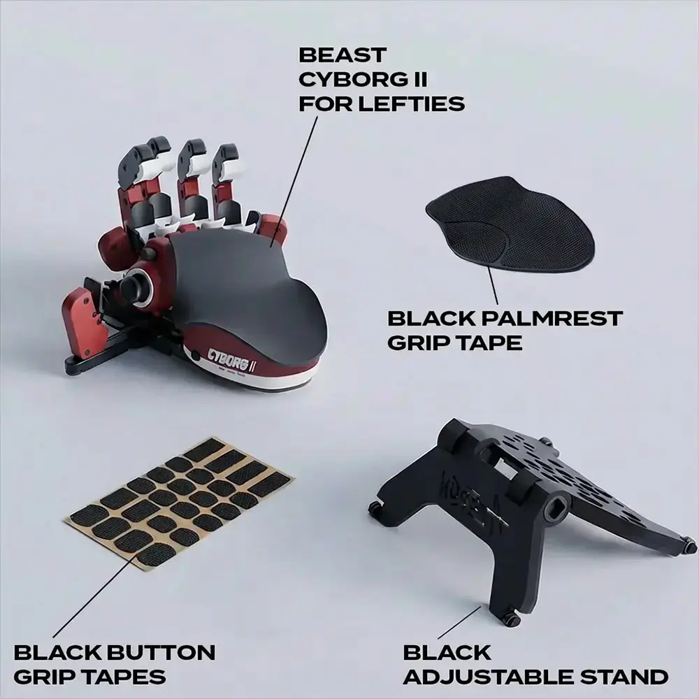 Azeron Black Cyborg II For Lefties - Custom Gaming Keypad Azeron Black Cyborg II For Lefties - Custom Gaming Keypad