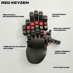 Red Azeron Keyzen: Ergonomic Keypad With Mechanical Switches Red Azeron Keyzen: Ergonomic Keypad With Mechanical Switches
