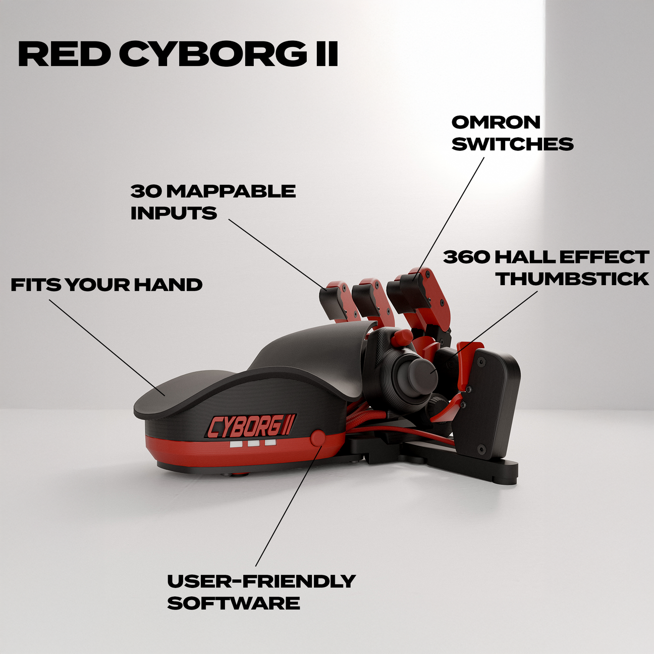 Azeron Cyborg II - PC Gaming Keypad With 360 Analog Thumbstick