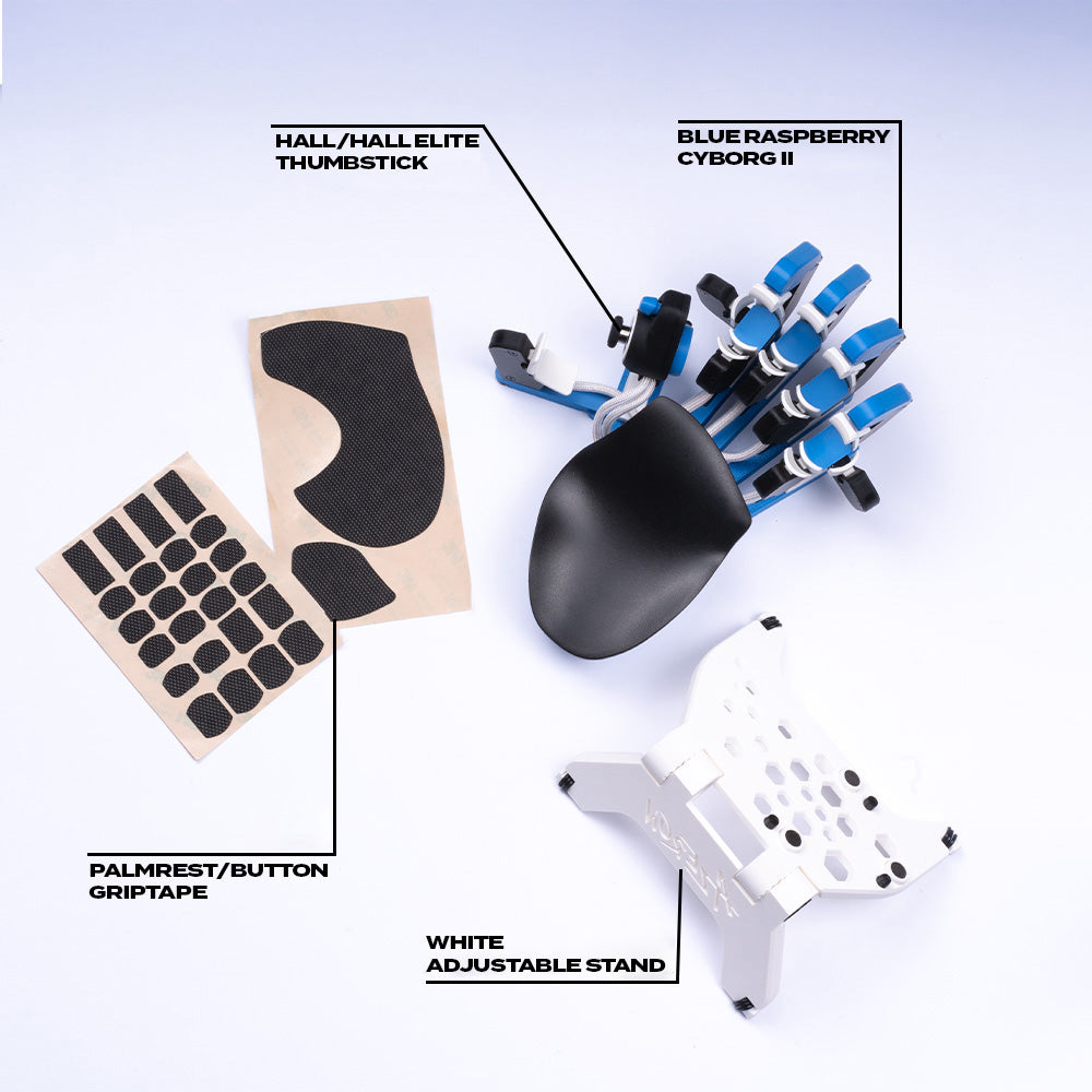 Ultimate Blue Raspberry Cyborg II Bundle For Left Handed - Azeron