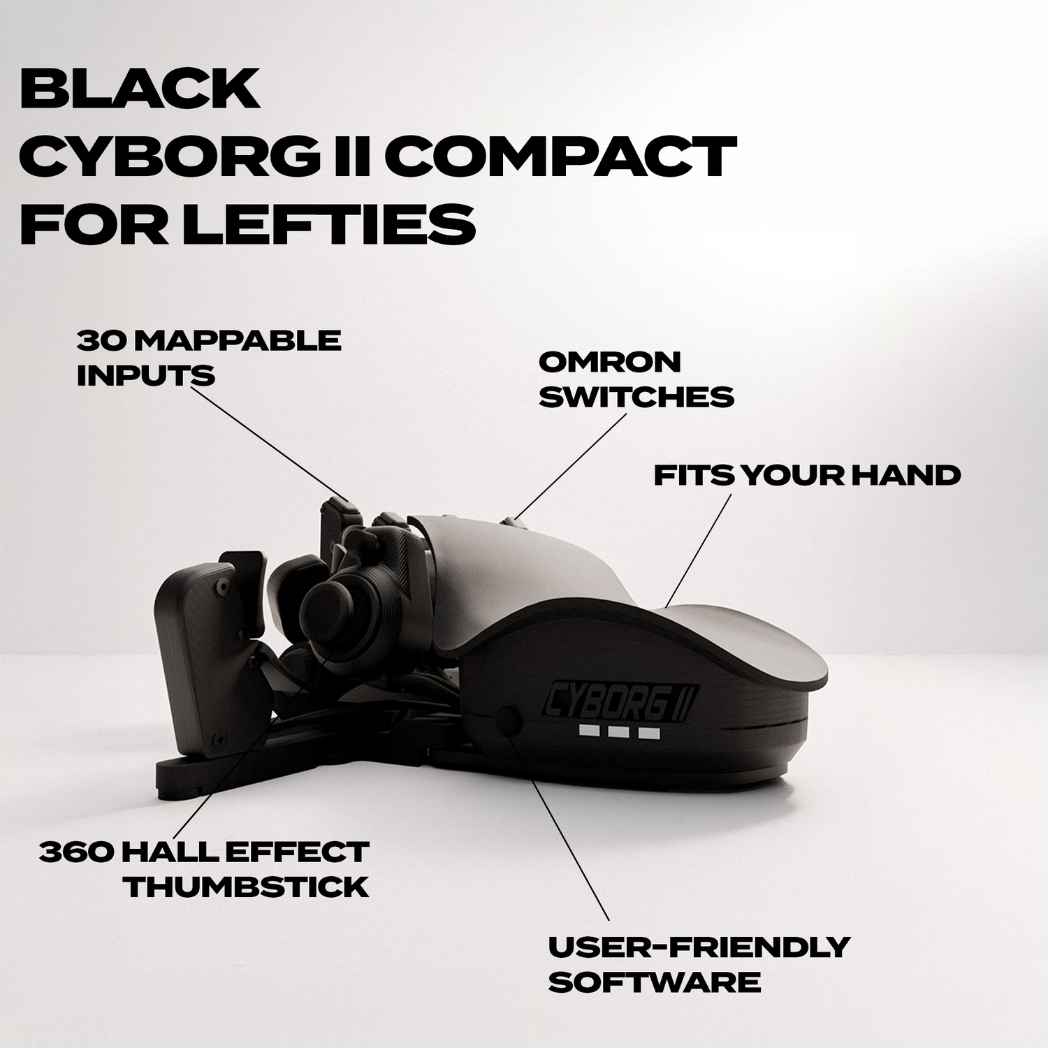 Azeron Cyborg II Compact - PC Gaming Keypad With 360 Analog Thumbstick