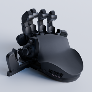 Black Cyborg device on a light gray background