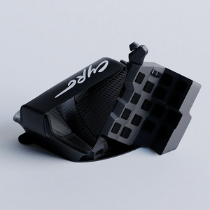 mouse and keyboard hybrid black cyro on white background