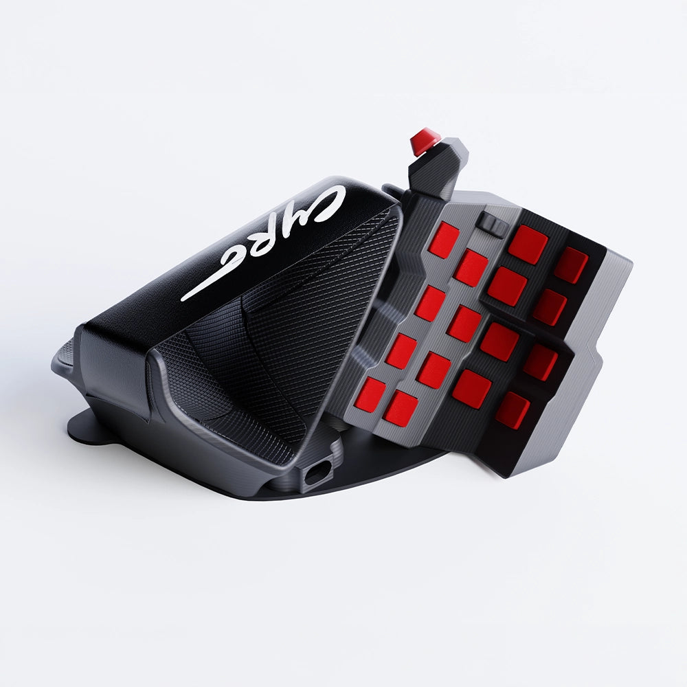 paopao　Azeron Cyro 左手用　本体 Red Azeron Cyro: Ergonomic One-handed Gaming Keypad