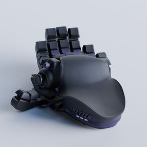 galaxy purple keyzen device on the light background