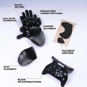 Paquete Elite Keyzen Negro Para Zurdos
