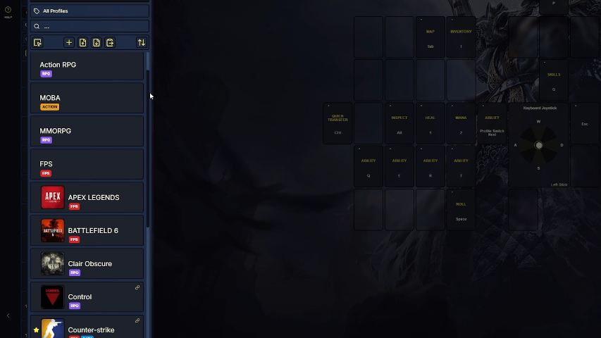 UNE CONFIGURATION CONÇUE AUTOUR DE VOTRE JEU